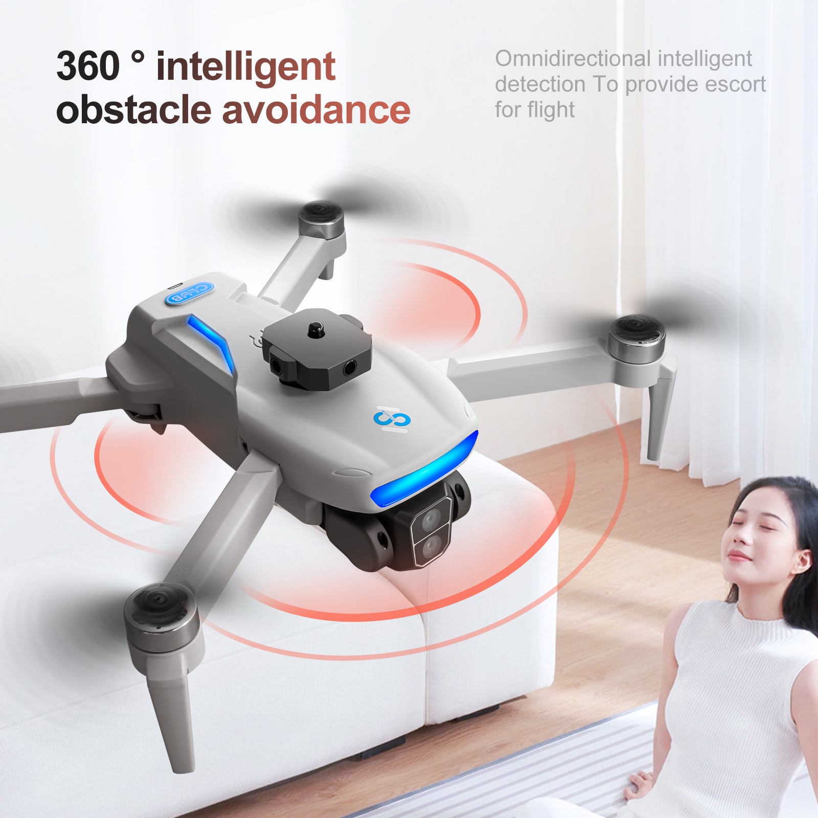 S181 GPS Drohne mit Brushless-Motor & Hinderniserkennung – One-Key-Return Quadcopter