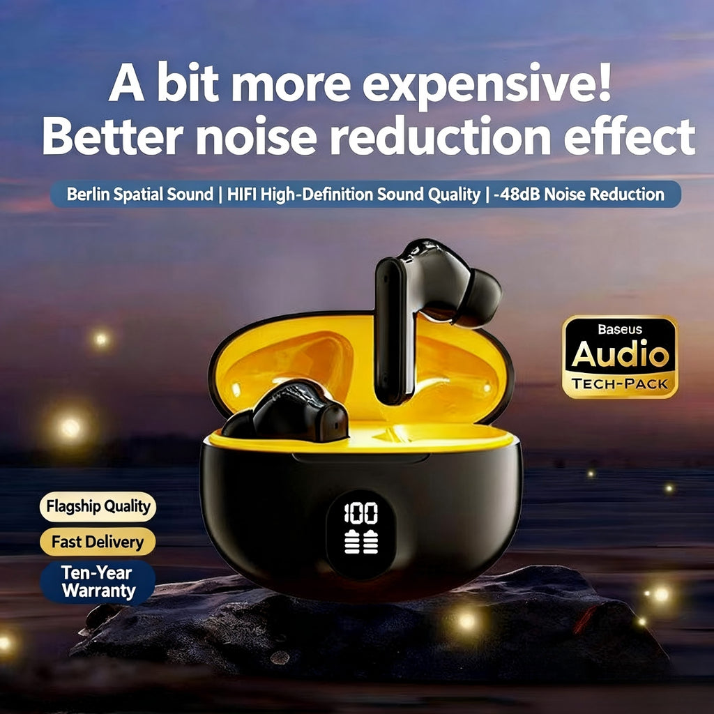 Bluetooth Kopfhörer mit LED-Display – Kabellos, Faltbar & Kristallklarer Sound