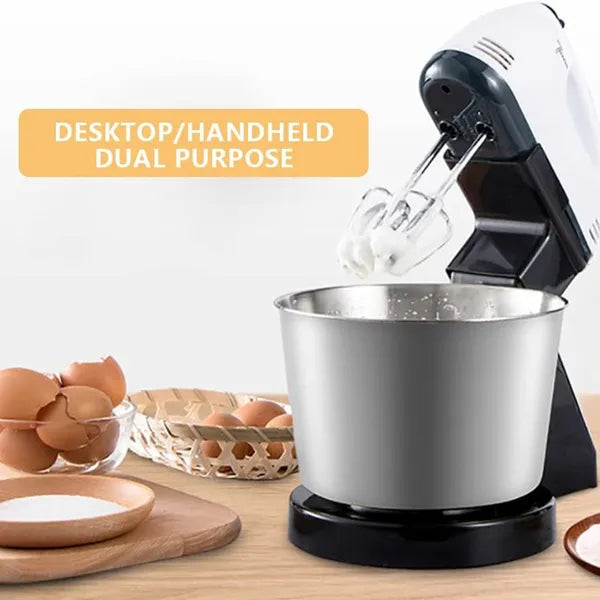 Elektrischer Handmixer mit Ständer & Schüssel – 7 Stufen