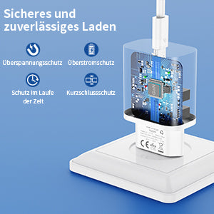 USB-C Ladegerät mit 4-in-1 Datenkabel – Schnellladen für alle Geräte