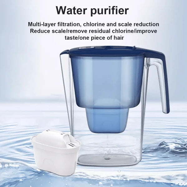 3,6 L Wasserfilter-Krug mit 4-Stufen-Filterung & 30-Tage-Countdown
