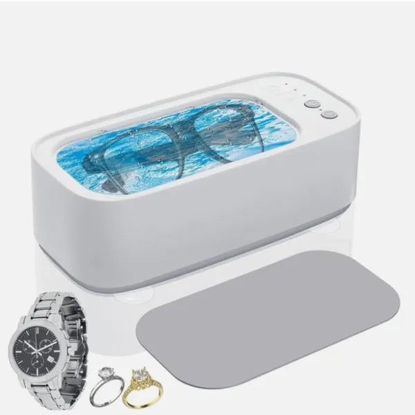 Ultraschallreiniger Tragbar – 45.000 Hz, USB-aufladbar für Schmuck, Brillen & Uhren