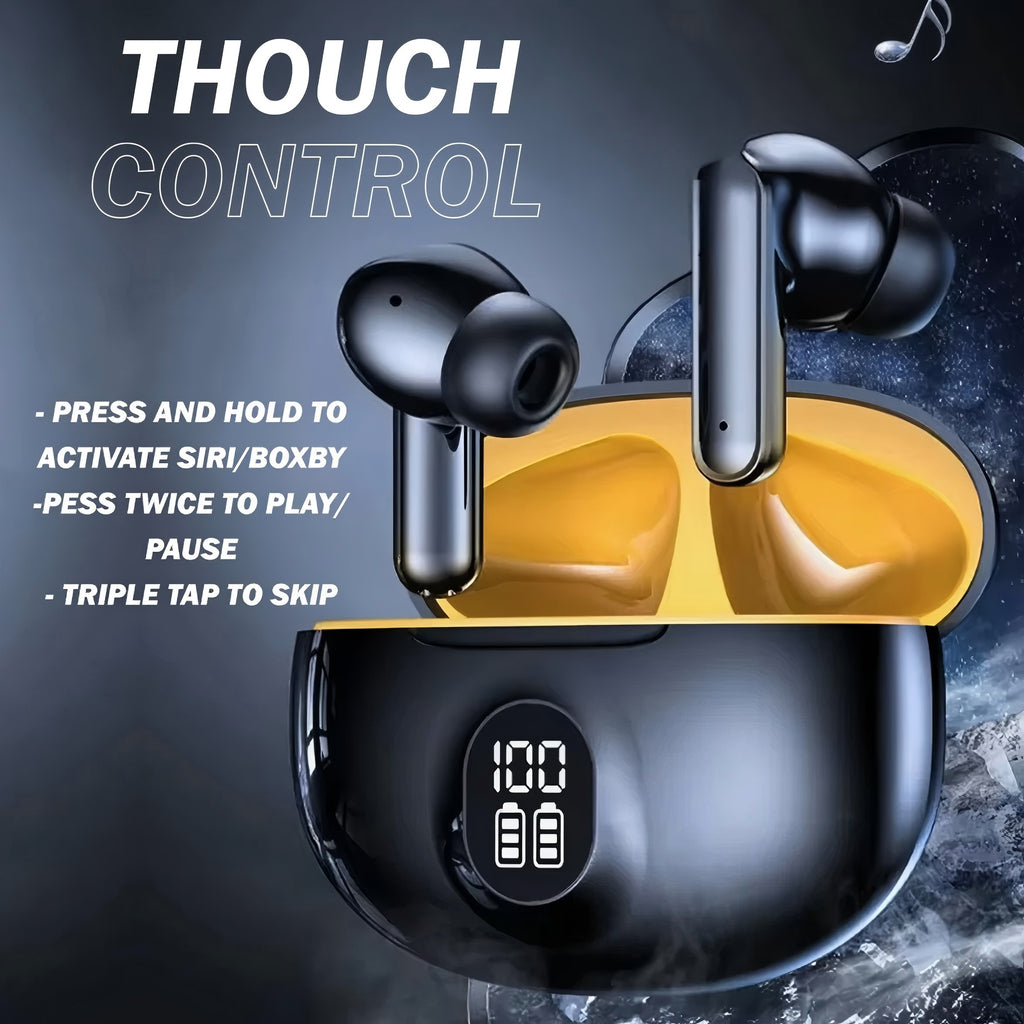 Bluetooth Kopfhörer mit LED-Display – Kabellos, Faltbar & Kristallklarer Sound