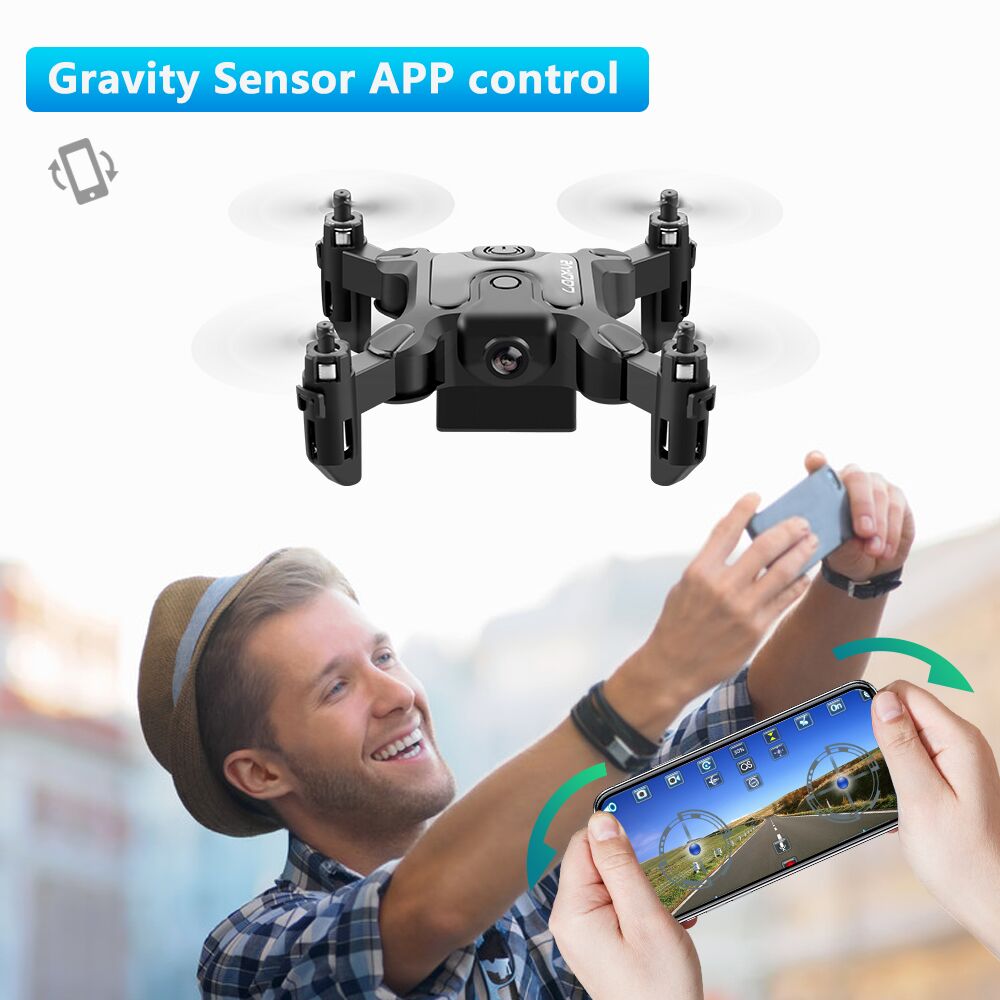 Mini Drohne mit 720P HD Kamera – WiFi FPV, App-Steuerung & faltbare Arme