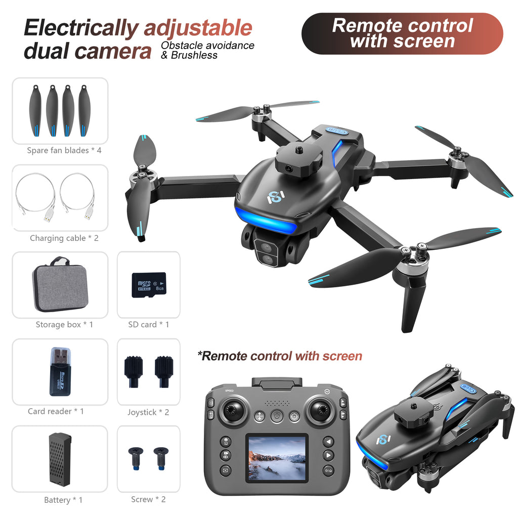 S181 GPS Drohne mit Brushless-Motor & Hinderniserkennung – One-Key-Return Quadcopter