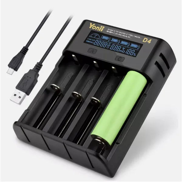 YONII 4-Slot Smart-Ladegerät