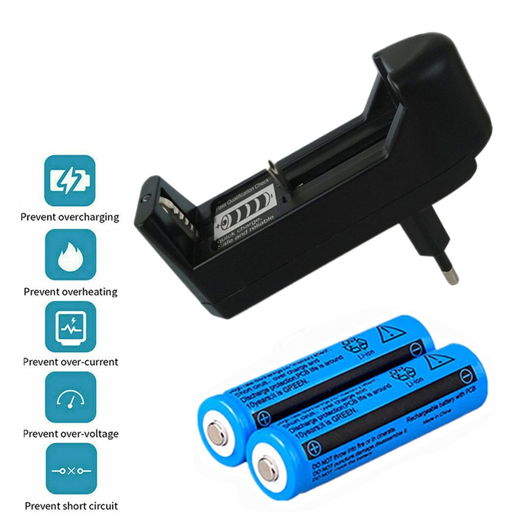 Akku Set 3000mAh – Wiederaufladbar mit Ladegerät
