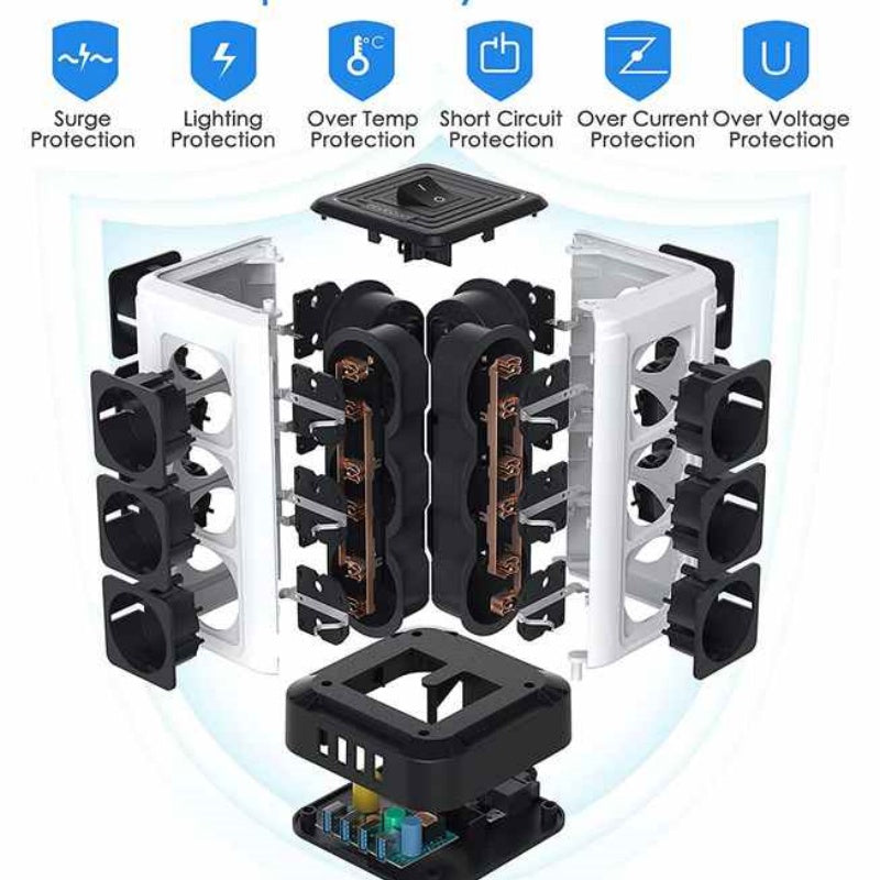 Steckdose Schwarz Deluxe