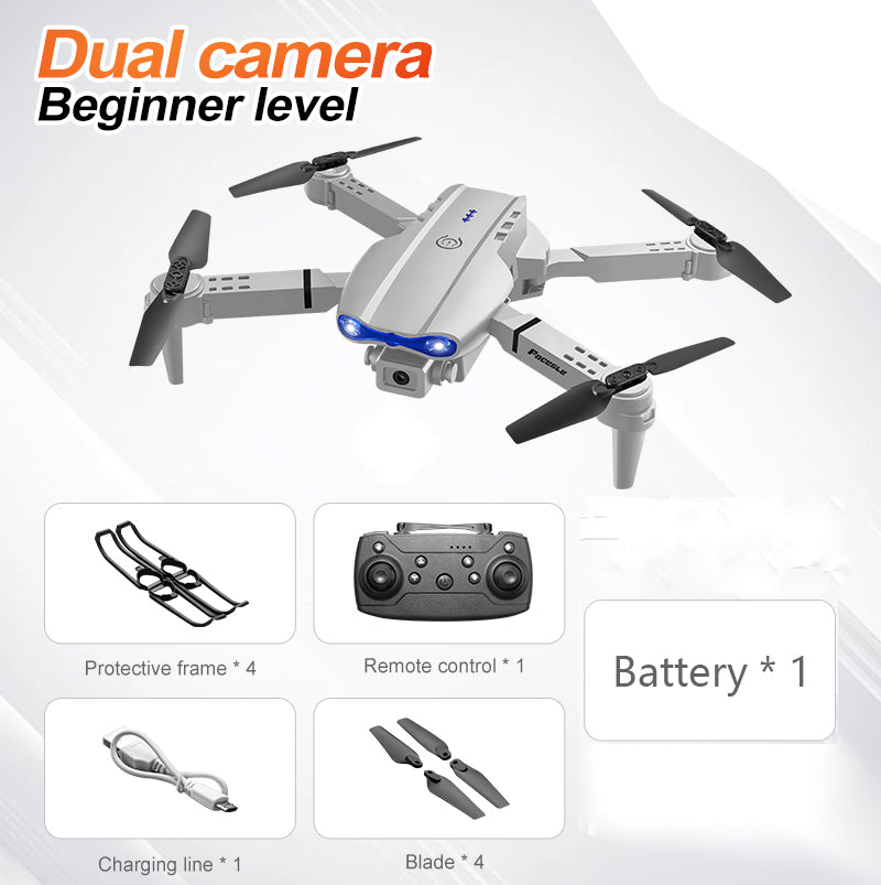 E99 Drohne mit Dual-Kamera & HD-Luftfotografie – Quadcopter mit Fernbedienung