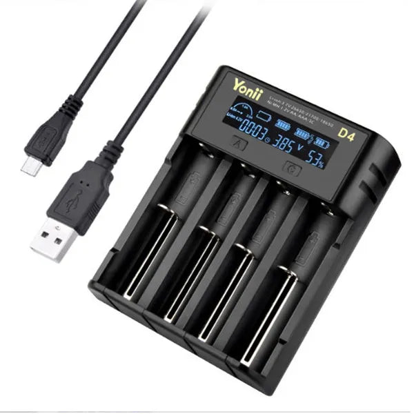 YONII 4-Slot Smart-Ladegerät