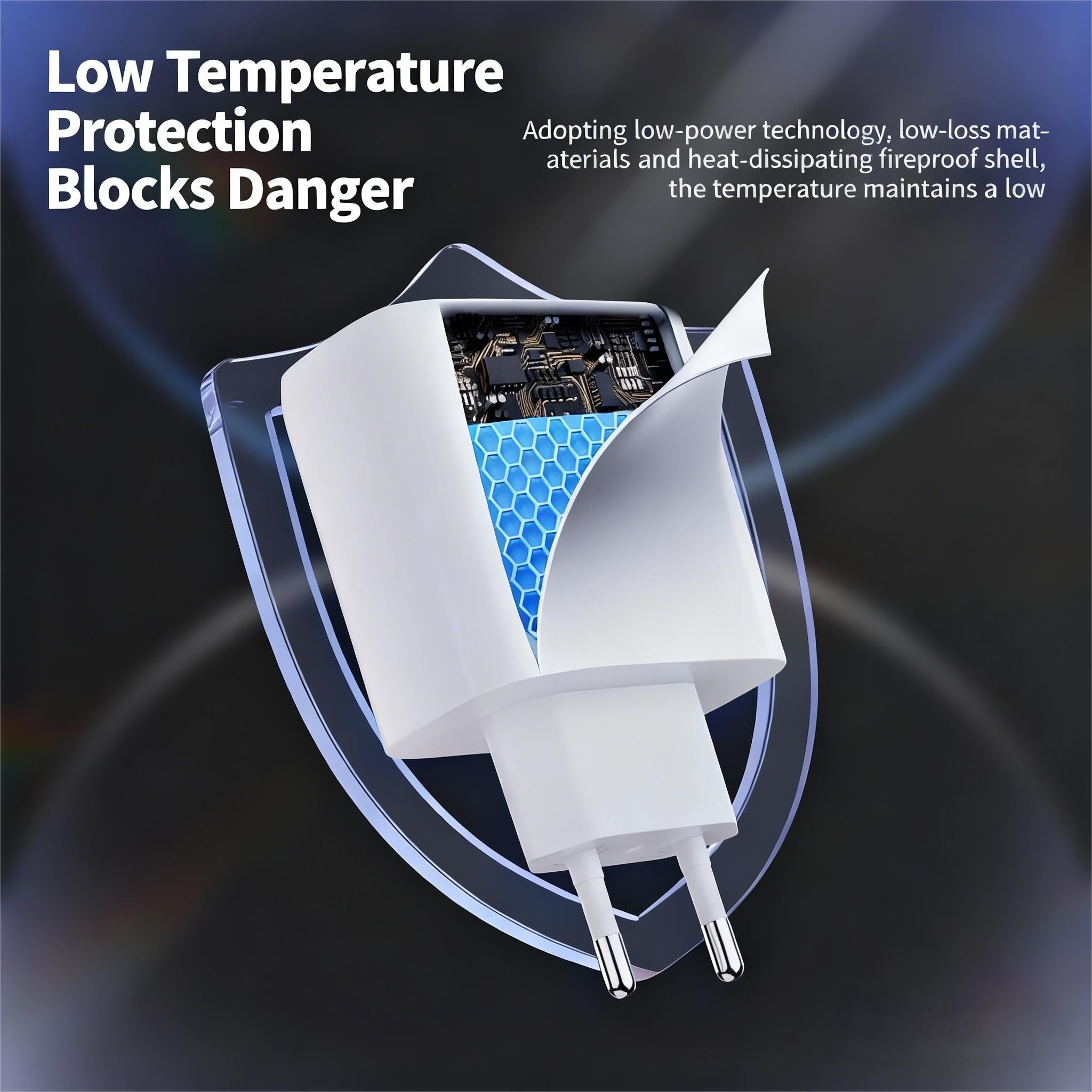 2C1A Ladegerät mit 4-in-1 Kabel