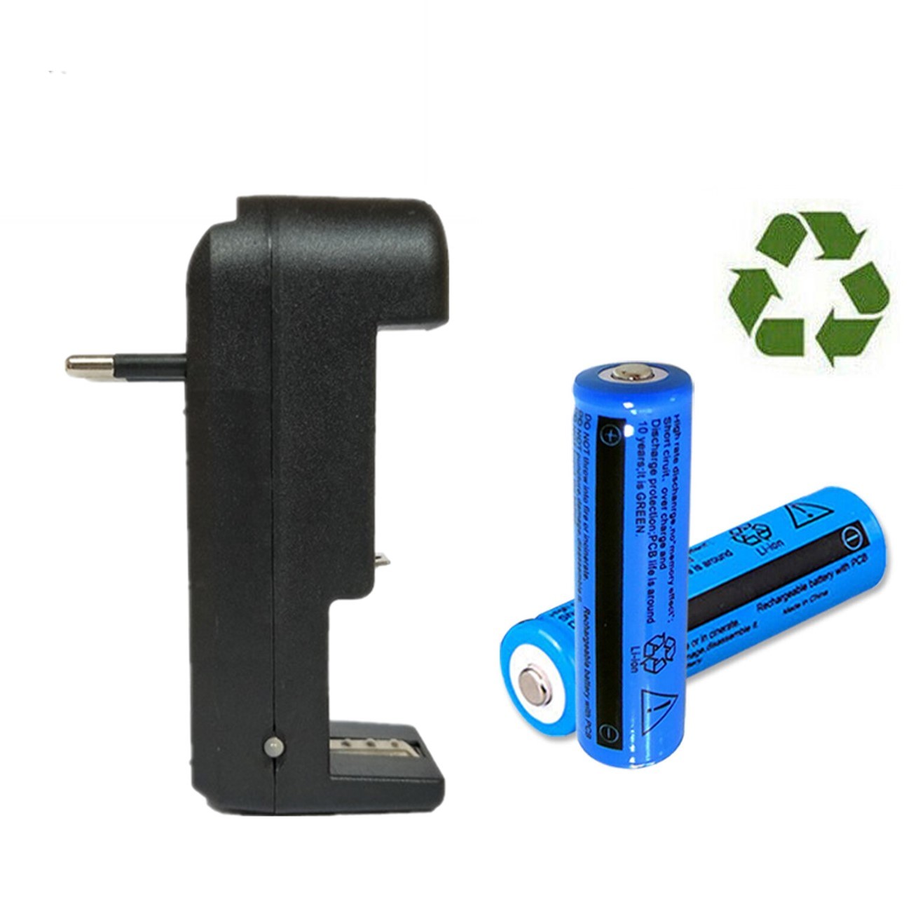 Akku Set 3000mAh – Wiederaufladbar mit Ladegerät