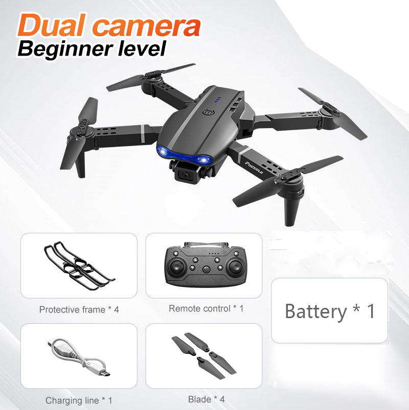 E99 Drohne mit Dual-Kamera & HD-Luftfotografie – Quadcopter mit Fernbedienung