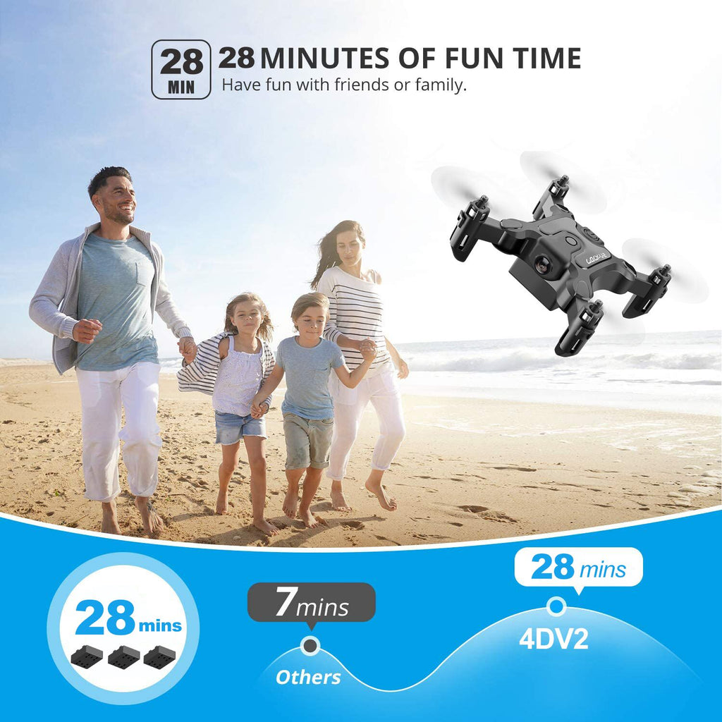 Mini Drohne mit 720P HD Kamera – WiFi FPV, App-Steuerung & faltbare Arme