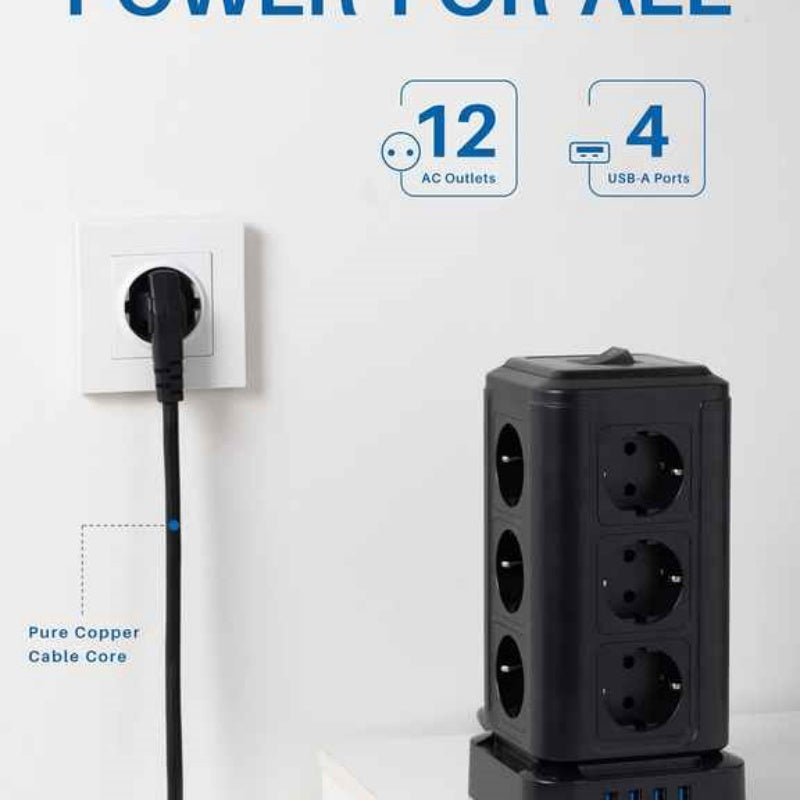 Steckdose Schwarz Deluxe