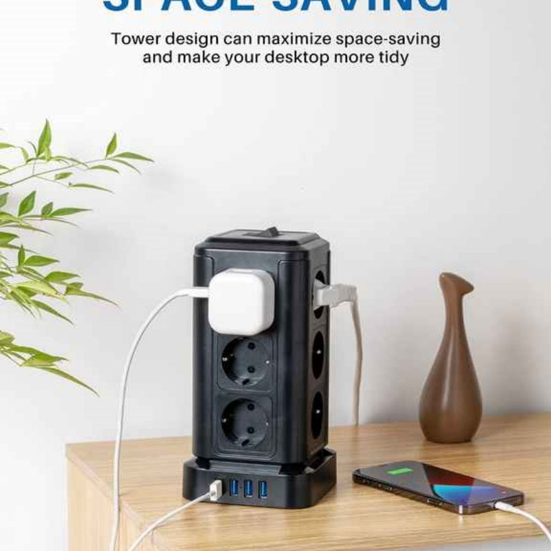 Steckdose Schwarz Deluxe