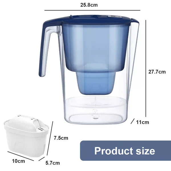3,6 L Wasserfilter-Krug mit 4-Stufen-Filterung & 30-Tage-Countdown