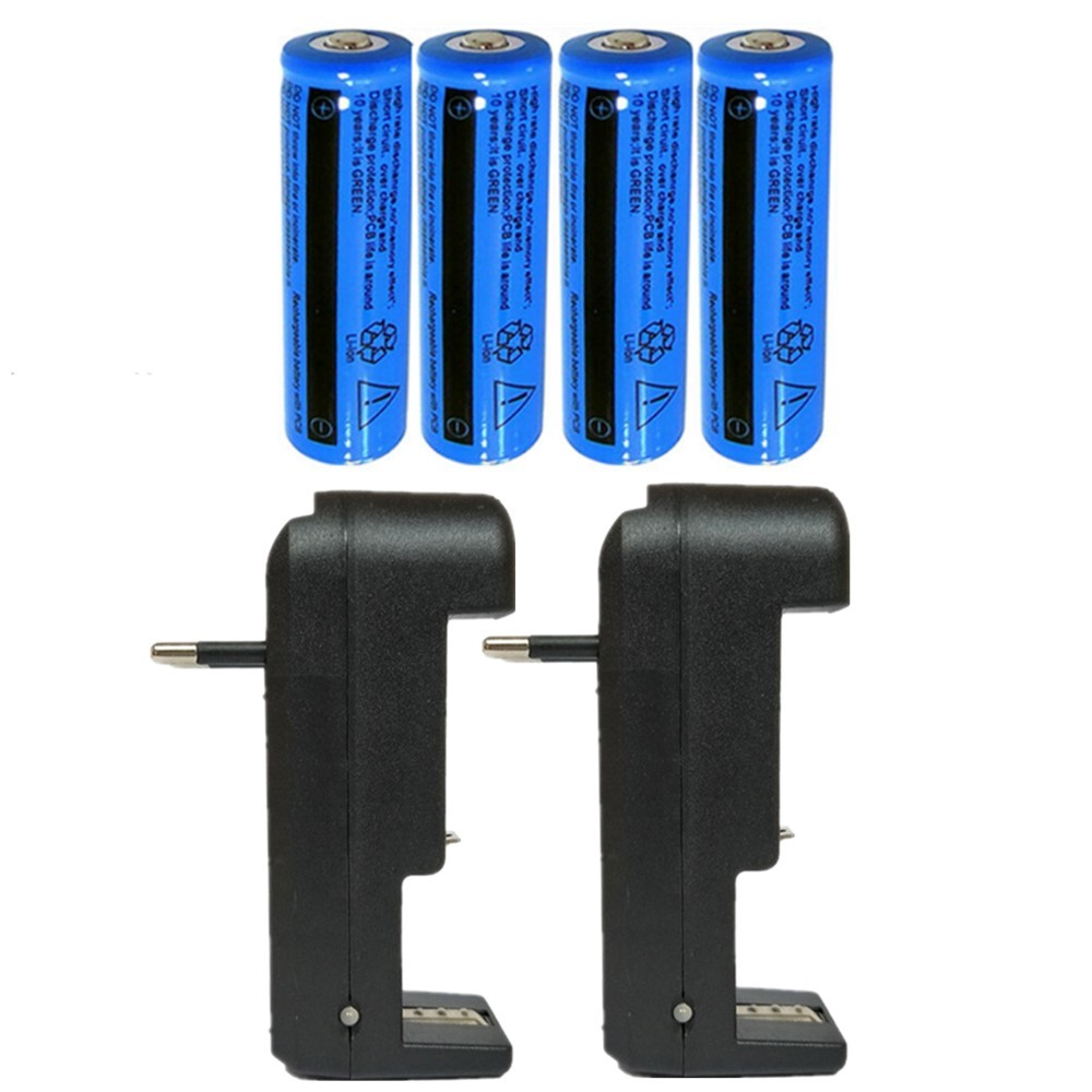 Akku Set 3000mAh – Wiederaufladbar mit Ladegerät
