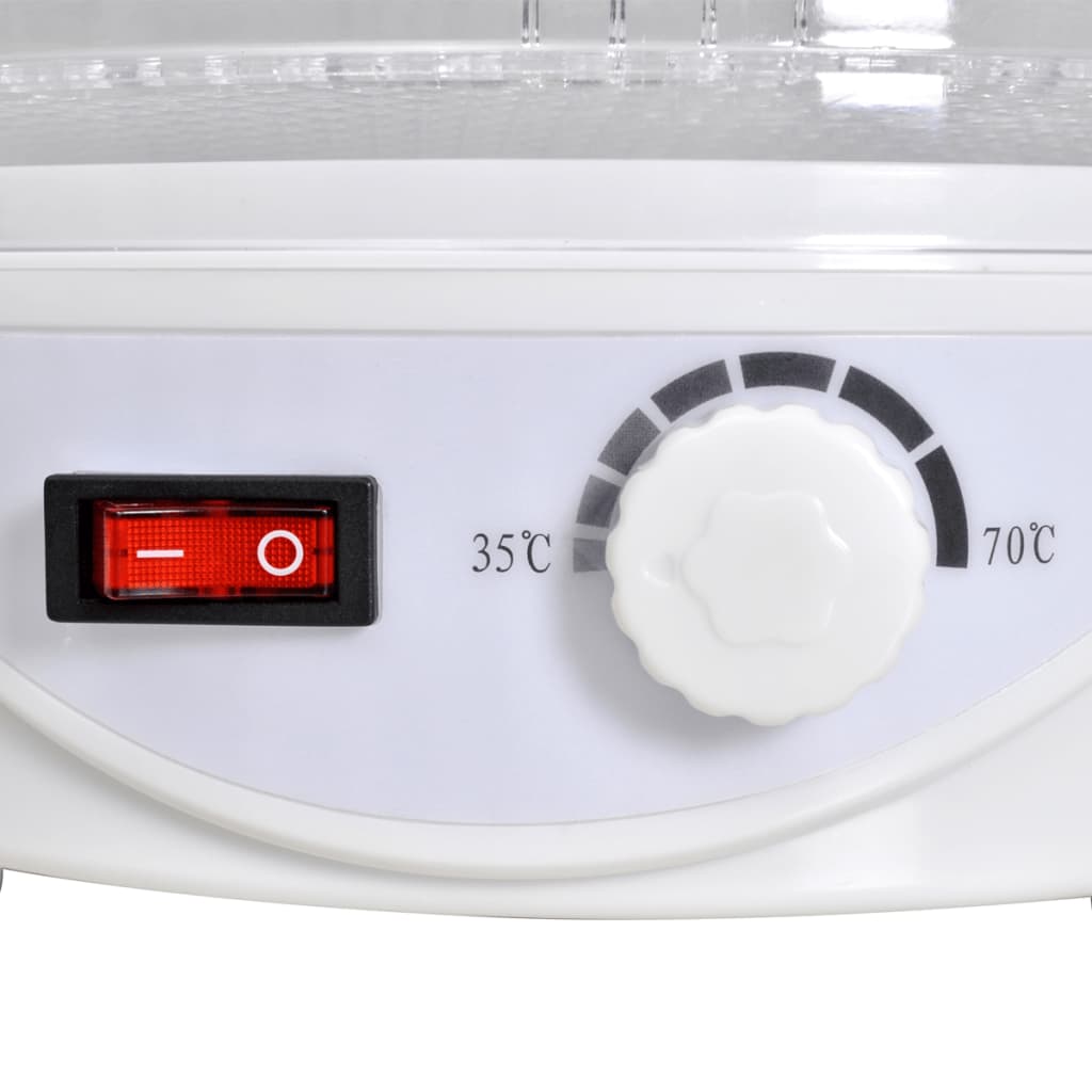 Dörrautomat mit 6 Etagen – 250 W, 35–70°C, für Obst, Gemüse, Fleisch & Kräuter