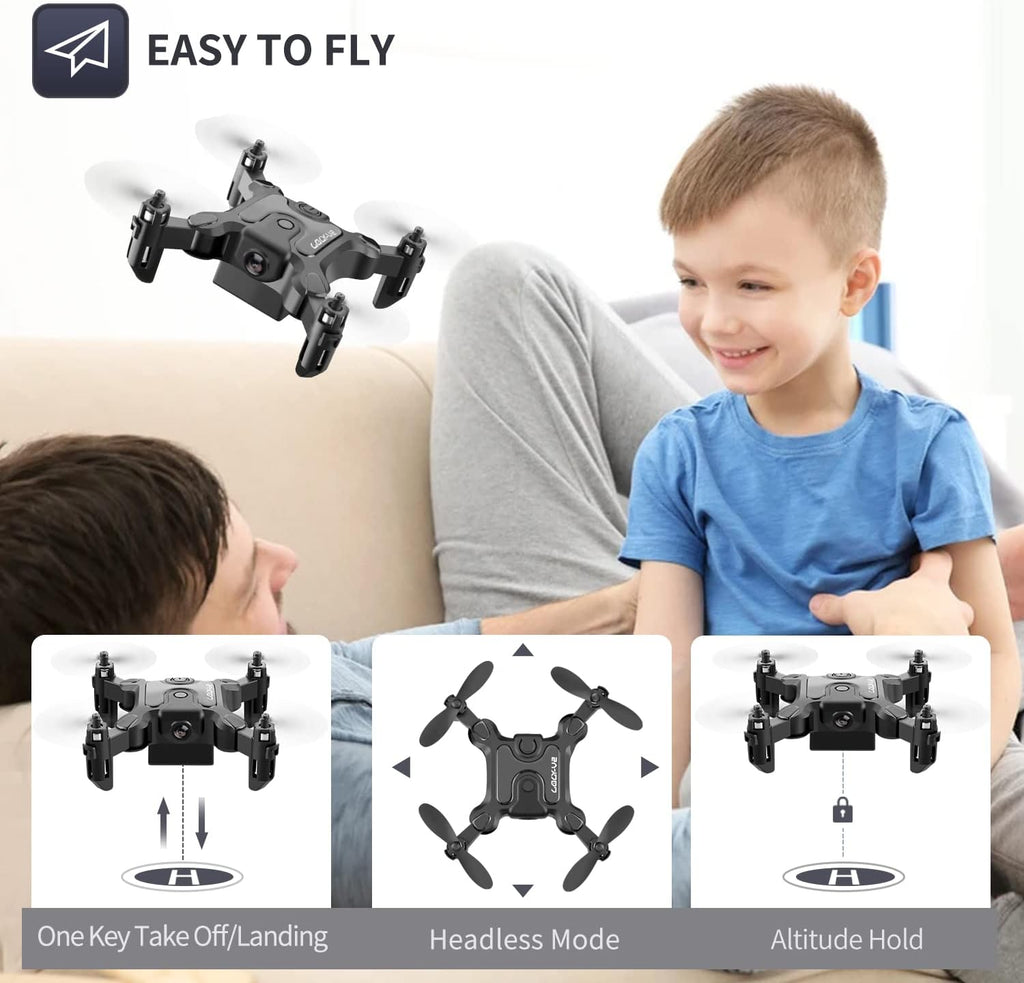 Mini Drohne mit 720P HD Kamera – WiFi FPV, App-Steuerung & faltbare Arme